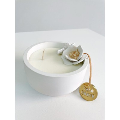 Elena Manakou Κουτί μεγάλο με κερί Λουλούδια