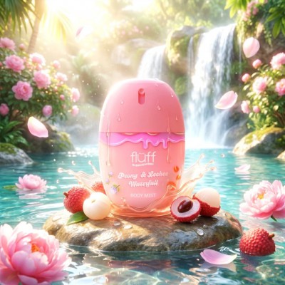 Fluff Peony & Lychee Waterfall Body Mist 50ml