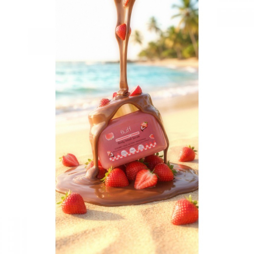 Fluff Strawberry Fondue Body Scrub 350gr