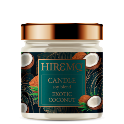 Hiremo Soy Blend Candle Exotic Coconut