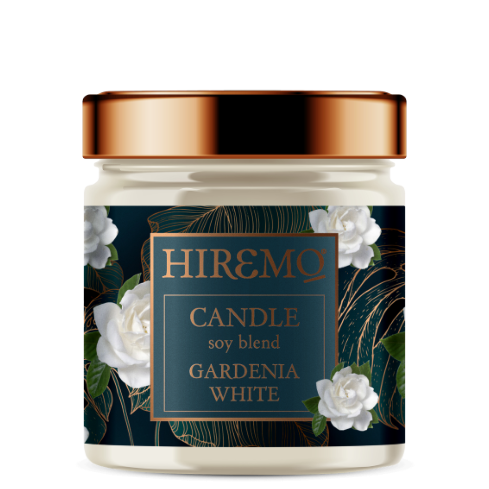 Hiremo Soy Blend Candle Gardenia White