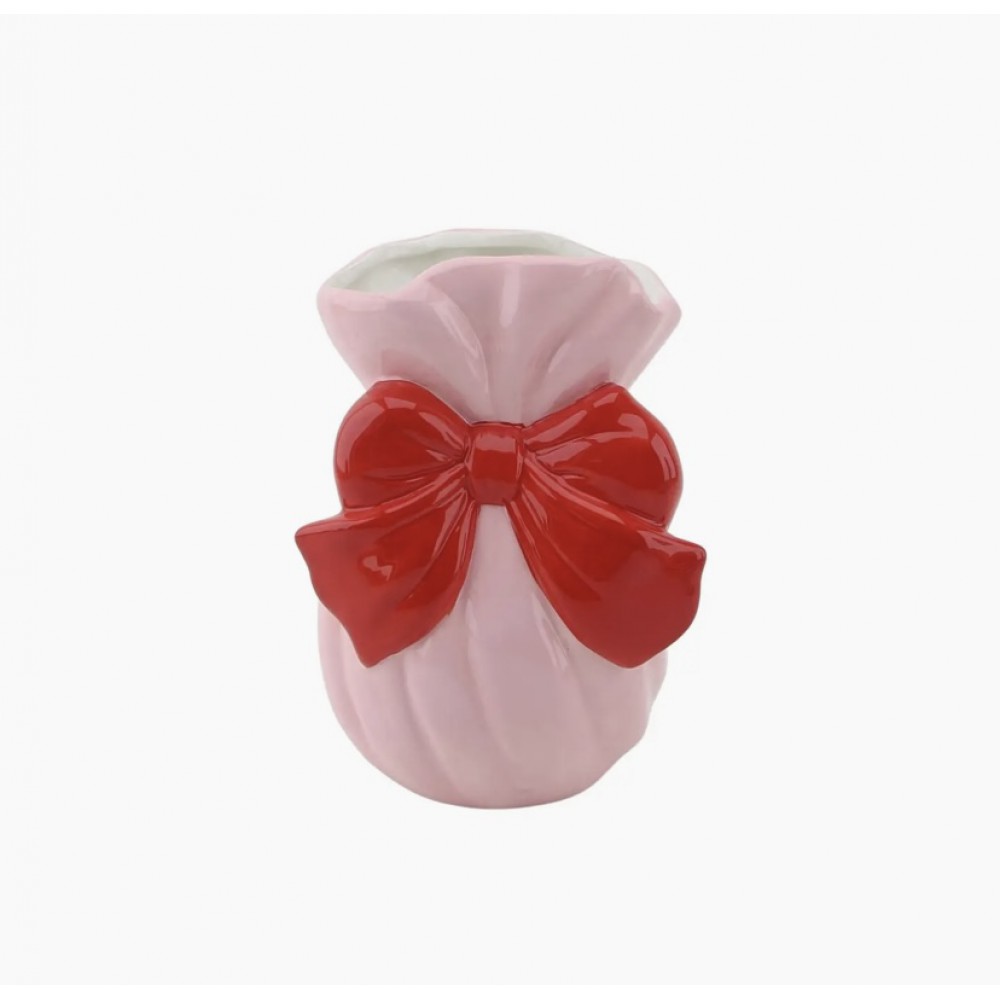 BS "Red Ribbon " Vase 
