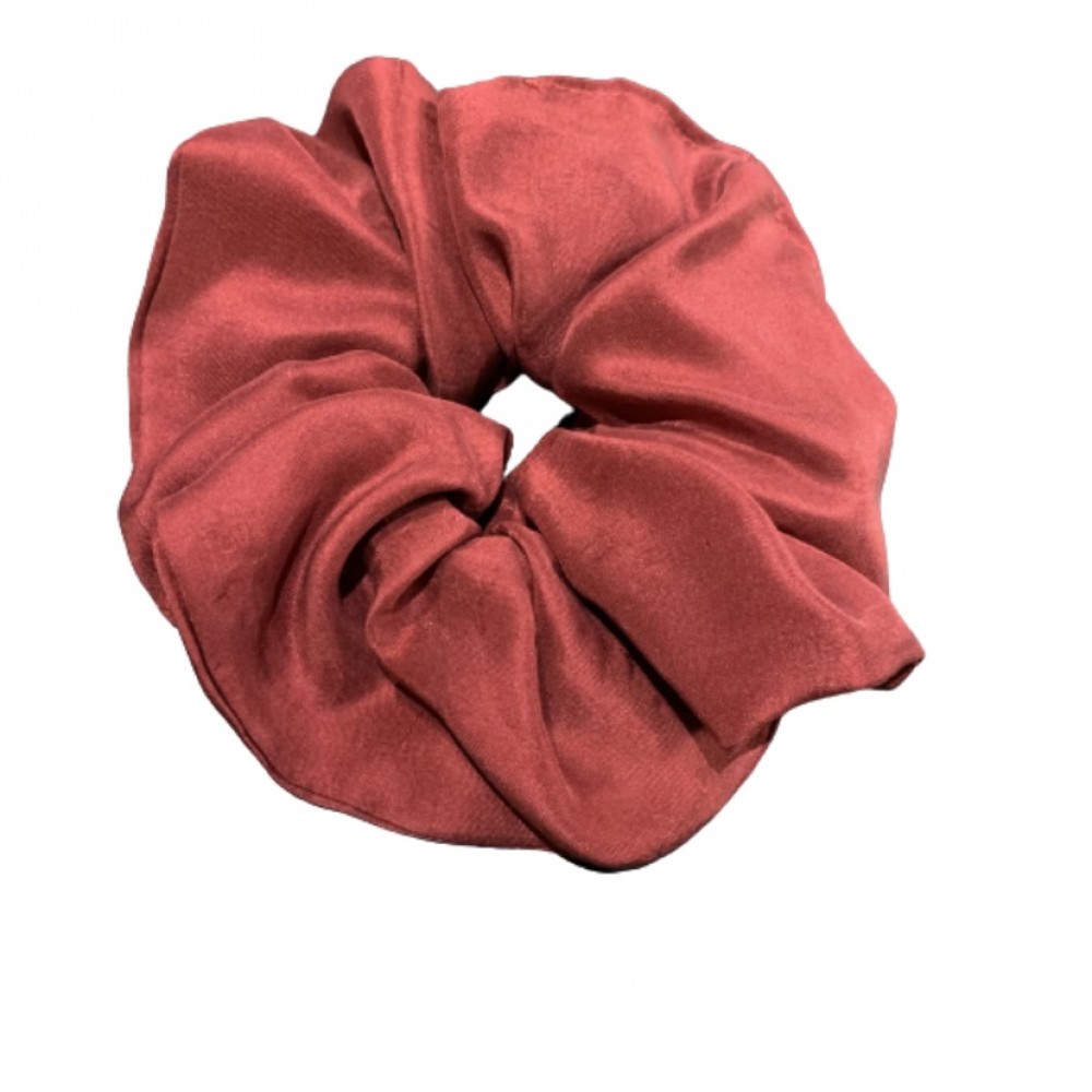 Kisa Handmade Accessories μεταξωτό λαστιχάκι μαλλιών κεραμιδί