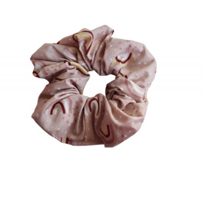 Kisa Handmade Accessories λαστιχάκι μαλλιών ροζ ουράνιο τόξο