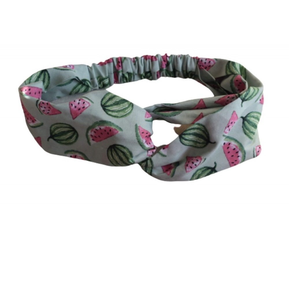 Kisa Handmade Accessories κορδέλα μαλλιών πράσινη καρπούζι