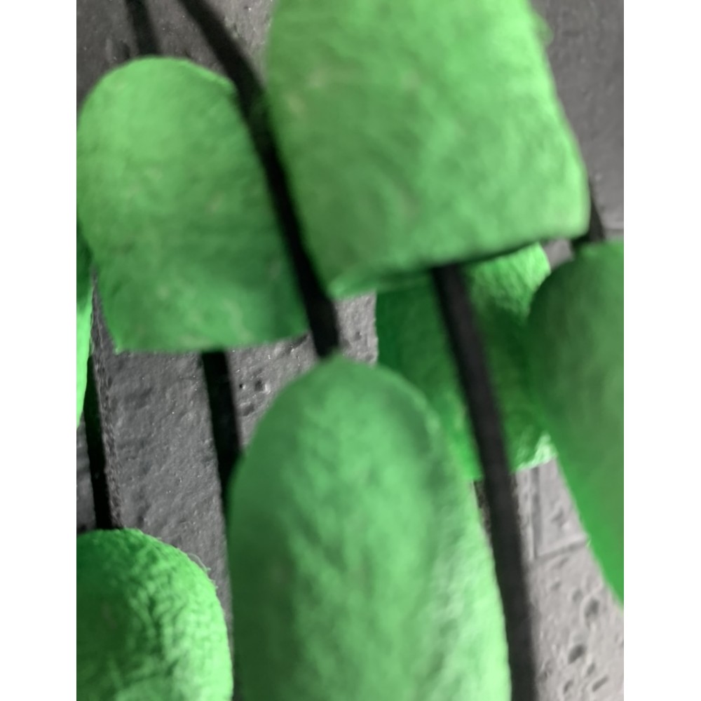 Kisa Χειροποίητο κολιέ από κουκούλια μεταξοσκώληκα Σουφλίου πράσινο