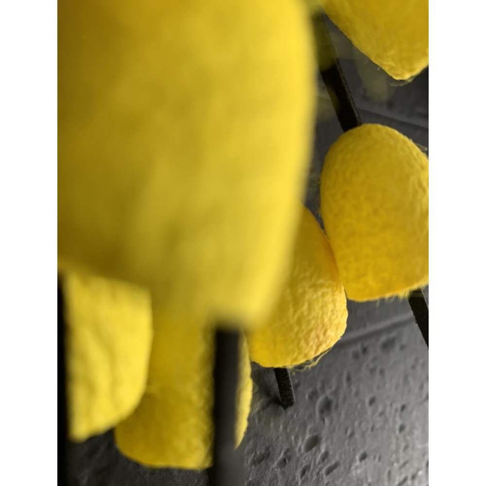 Kisa Χειροποίητο κολιέ από κουκούλια μεταξοσκώληκα Σουφλίου κίτρινο