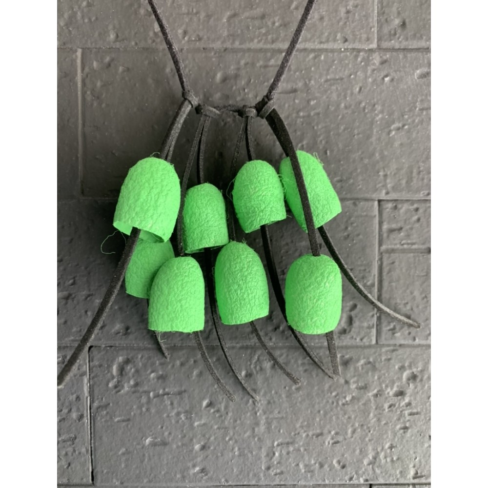 Kisa Χειροποίητο κολιέ από κουκούλια μεταξοσκώληκα Σουφλίου πράσινο