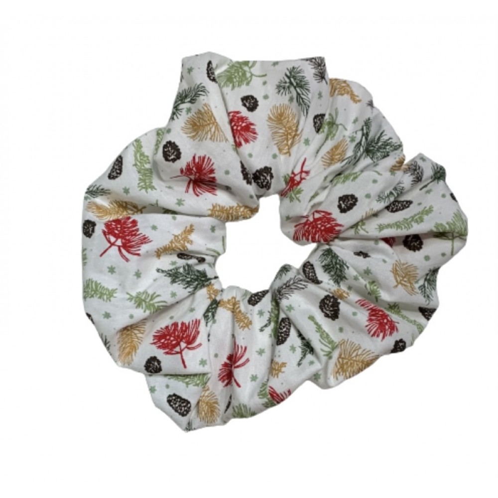 Kisa Handmade Accessories λαστιχάκι μαλλιών λευκό Φθινοπωρινά Φύλλα