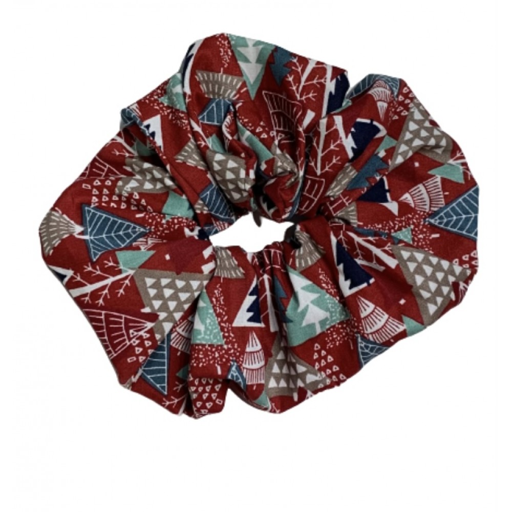 Kisa Handmade Accessories λαστιχάκι μαλλιών κόκκινο Έλατα