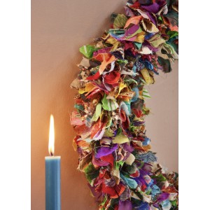 BS Χριστουγεννιάτικο πράσινο στεφάνι  