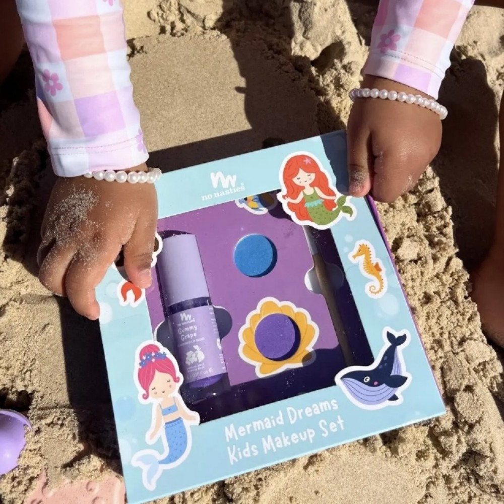 No Nasties Kids Mermaid Dreams Natural Kids Makeup Gift Set