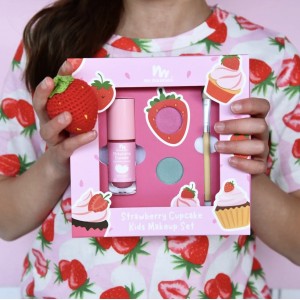 No Nasties Kids Strawberry Cupcake NaturaL Kids Makeup Gift Set 