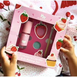 No Nasties Kids Strawberry Cupcake NaturaL Kids Makeup Gift Set 