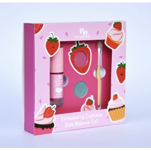 No Nasties Kids Strawberry Cupcake NaturaL Kids Makeup Gift Set 
