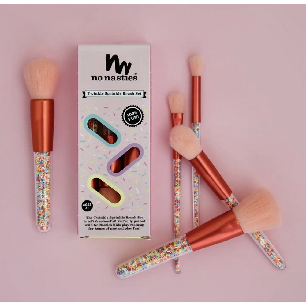 No Nasties Kids Twinkle Sprinkle Makeup Brush Set