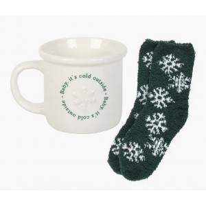 BS "Baby It's Cold Outside" Mug & Socks Gift Set