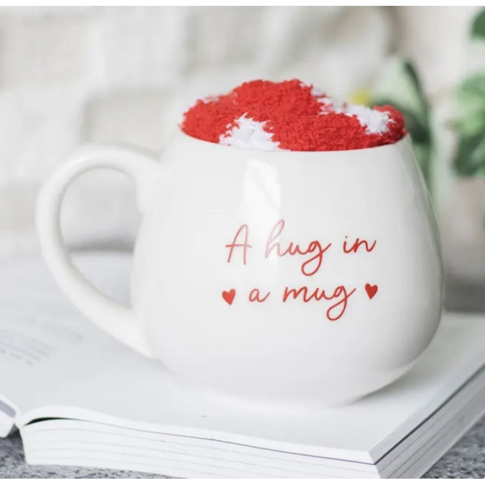 BS "Hug in a Mug" Mug & Socks Gift Set