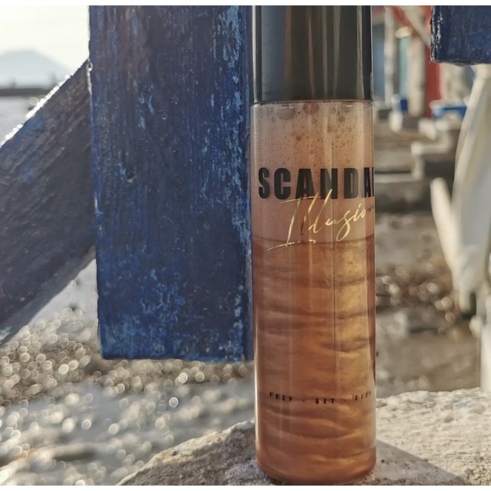 Scandal Beauty Illusion Σπρέι Προετοιμασίας & Σεταρίσματος Λάμψης Dark 50ml