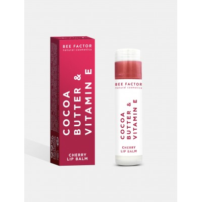 Bee Factor Lip Balm Cherry με Βούτυρο Κακάο & Βιταμίνη Ε 5ml