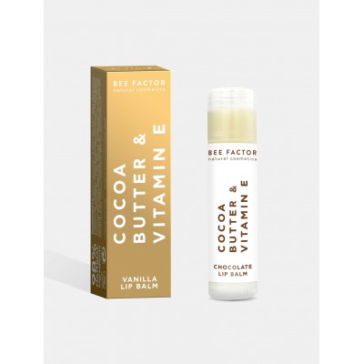 Bee Factor Lip Balm Vanilla με Βούτυρο Κακάο & Βιταμίνη Ε 5ml