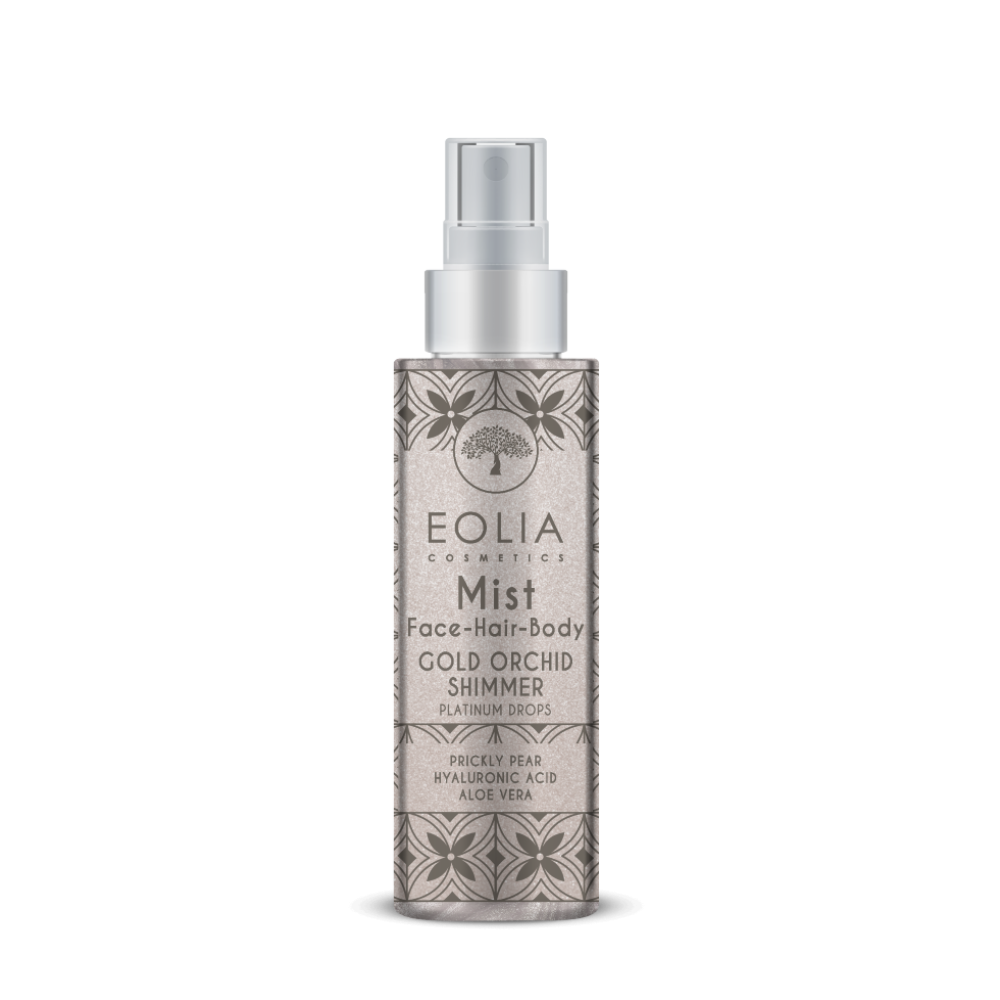 Eolia Cosmetics Body Mist Shimmer Platinum Drops Gold Orchid 150ml