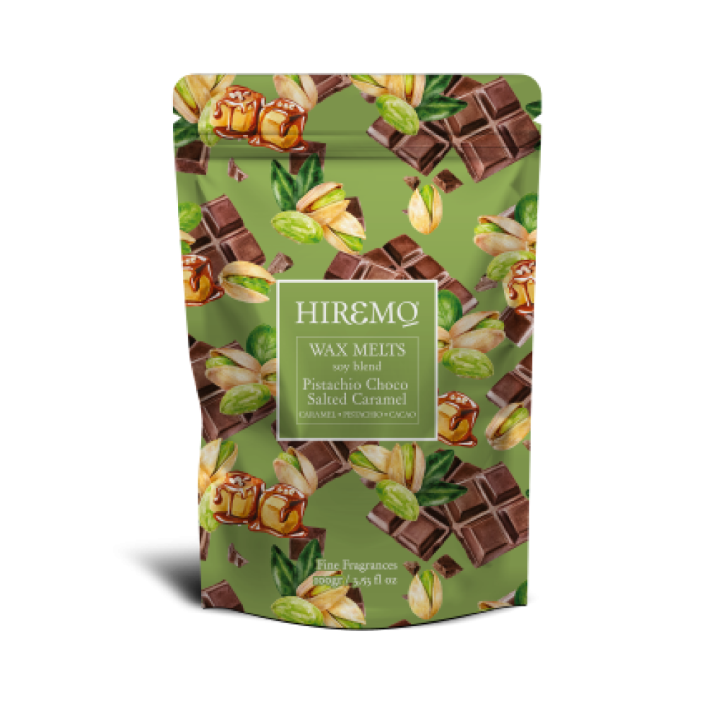 Hiremo Wax Melts Pistachio-Choco-Salted Caramel 100gr