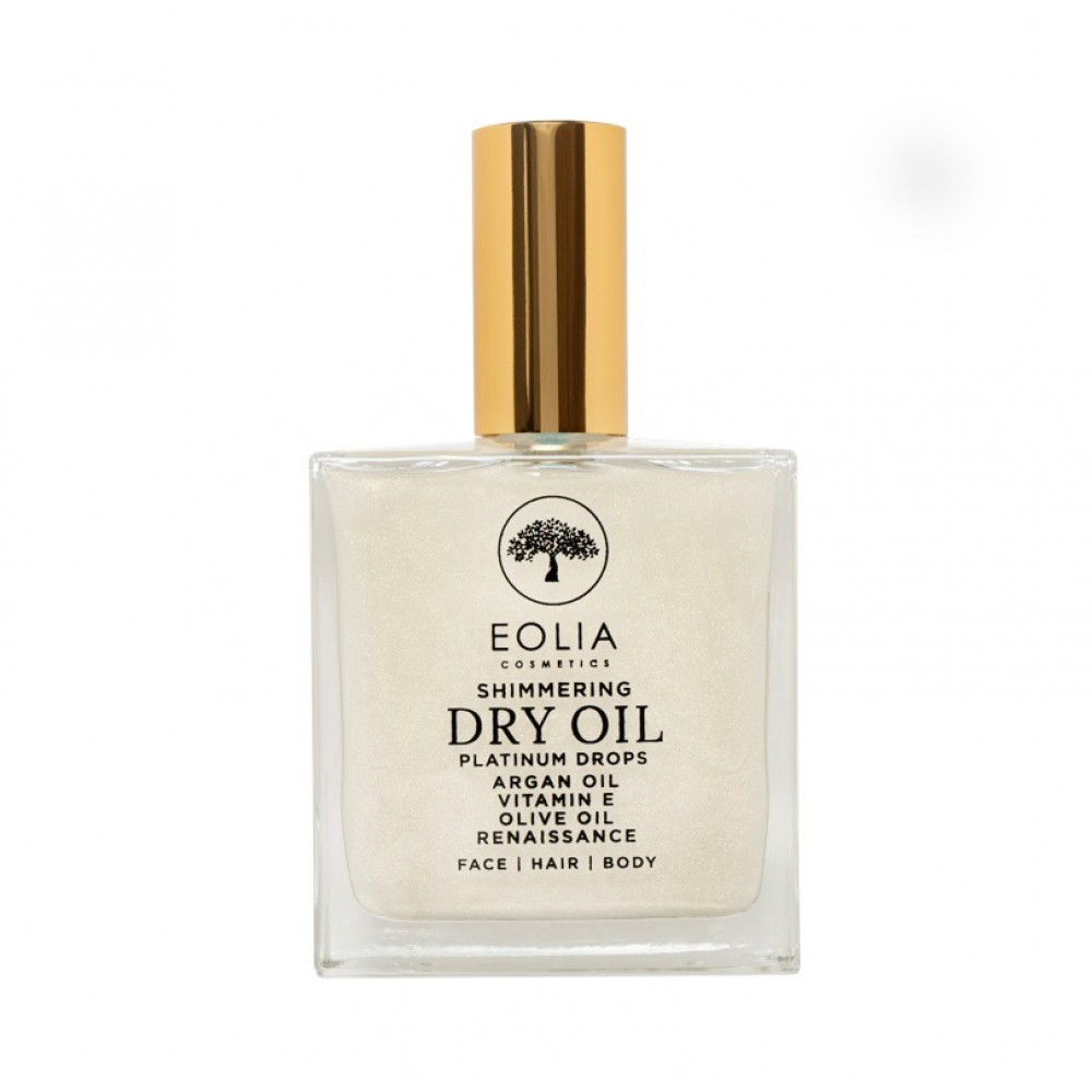 Eolia Cosmetics Ξηρό Λάδι Shimmering Dry Oil Platinum Drops Renaissance 100ml