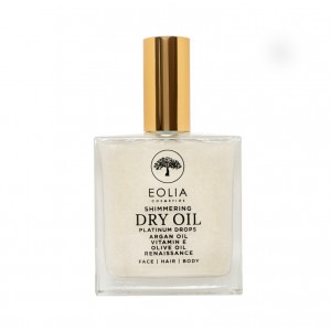 Eolia Cosmetics Ξηρό Λάδι Shimmering Dry Oil Platinum Drops Renaissance 100ml