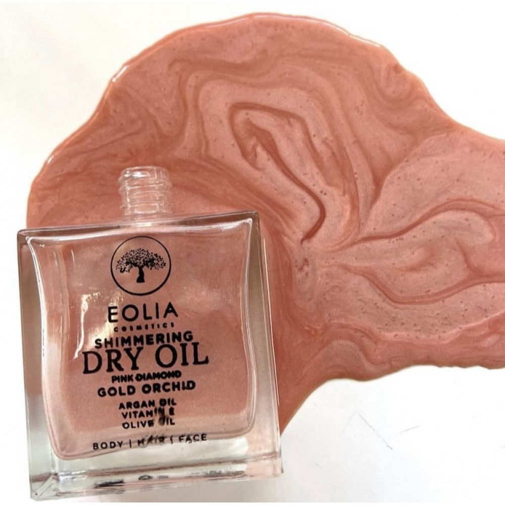 Eolia Cosmetics Ξηρό Λάδι Gold Orchid Shimmering Dry Oil Pink Diamond 100ml