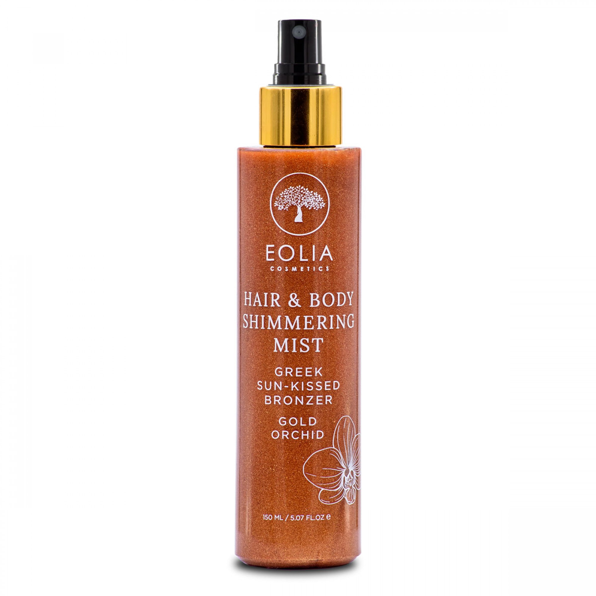 Eolia Cosmetics Face, Hair & Body Shimmering Mist Gold Orchid 150ml