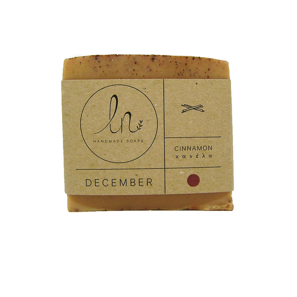 LN Handmade Soaps Σαπούνι Ελαιολάδου Δεκέμβριος (Κανέλα) 100gr