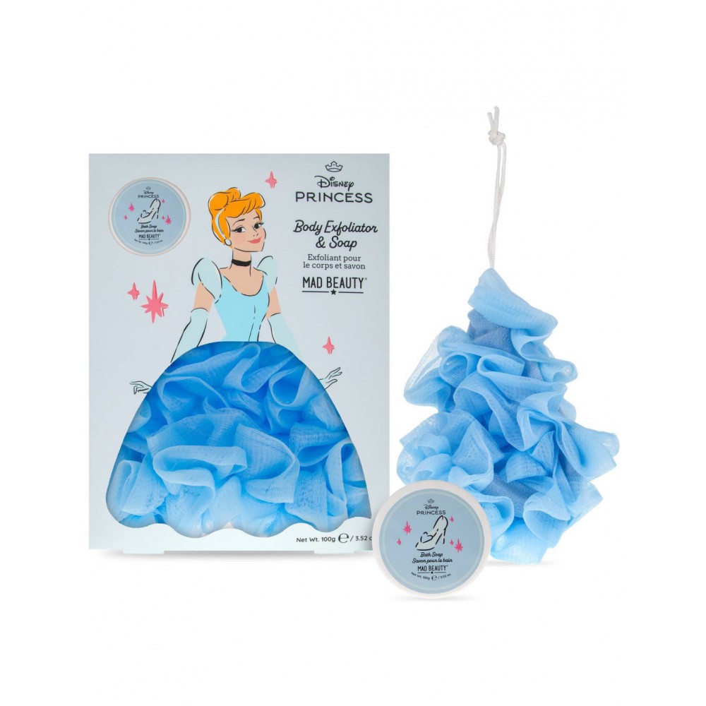 Mad Beauty Princess Set Body Exfoliator and Soap Cinderella 100g