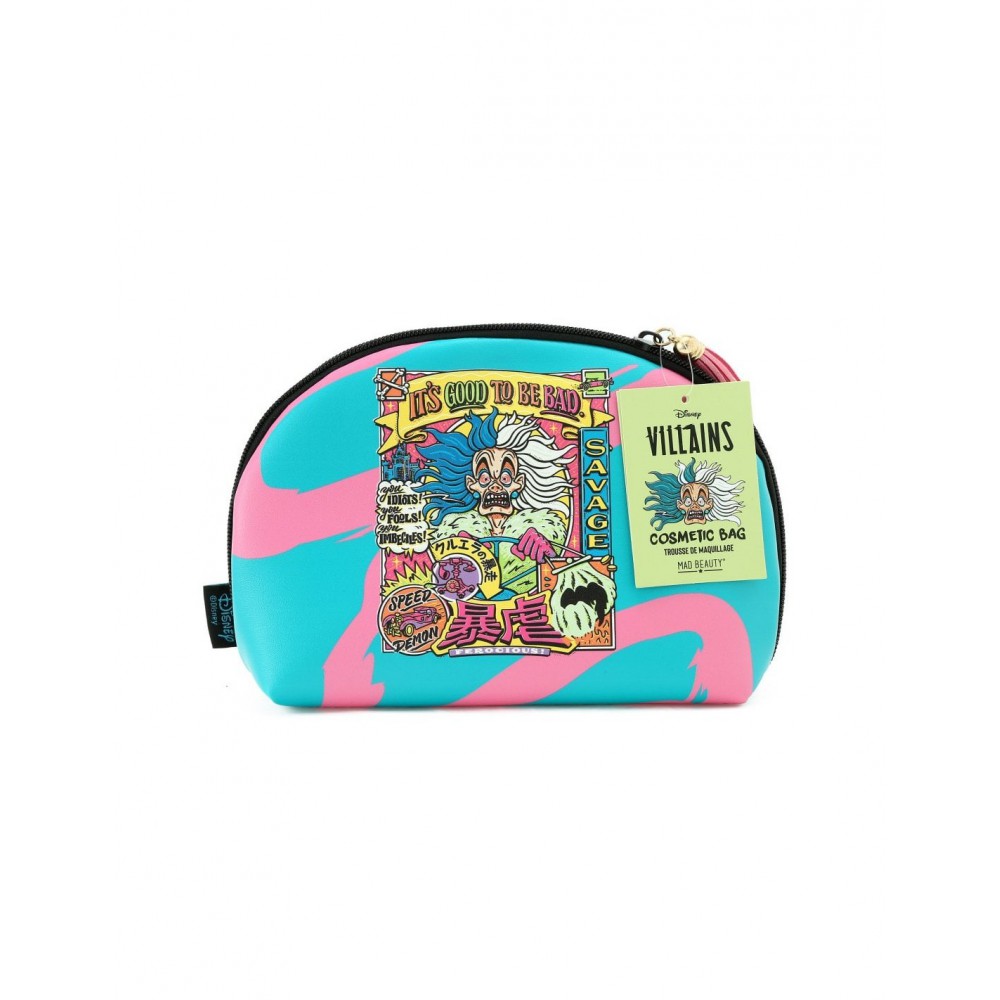 Mad Beauty Wicked Villains Cruella Cosmetic Bag 